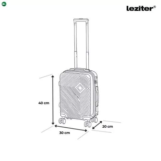 TraveLux Pro kézipoggyász keményfedeles levehető kerékkel 40x30x20 cm