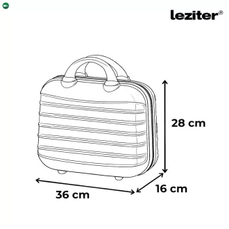   TraveLux Max kisméretű kézi bőrönd keményfedeles 28x36x16 cm