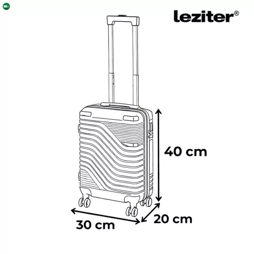 TraveLux Urban kézipoggyász keményfedeles levehető kerékkel 40x30x20 cm