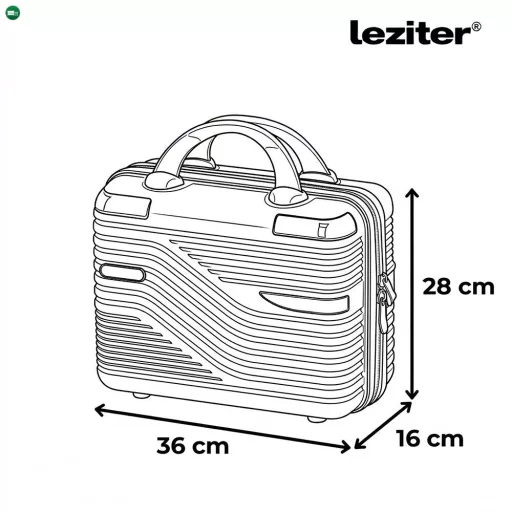 TraveLux Urban kisméretű kézi bőrönd keményfedeles 28x36x16 cm