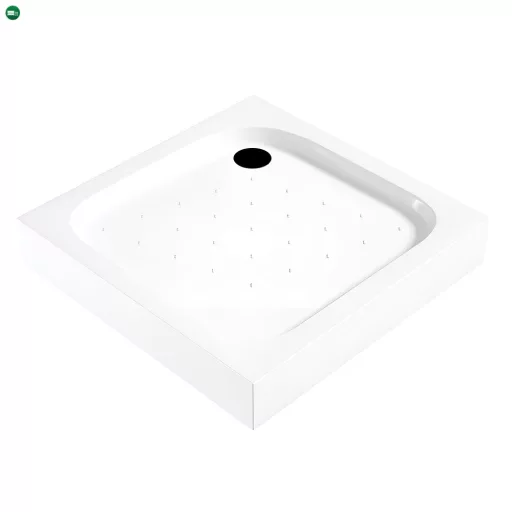 Klonberg 80x80 cm-es szögletes akril zuhanytálca 80x80 cm