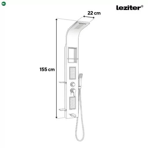 Angel hidromasszázs zuhanypanel