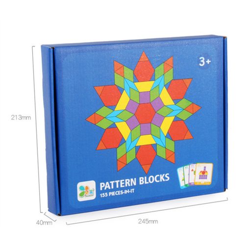 Tangram kreatív formakirakó fajáték 155 db