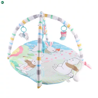 Játszószőnyeg játékhíddal, mozgó fülekkel