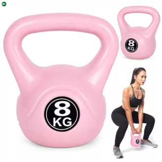 Kettlebell 8 kg rózsaszín