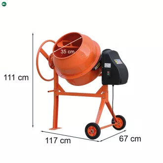 Mixer 120 betonkeverő 220V 450W 120 l