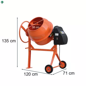 Mixer 140 betonkeverő 220V 550W 140 l