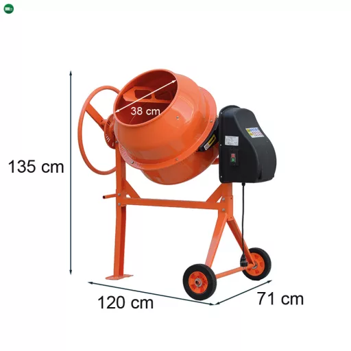 Mixer 140 betonkeverő 220V 550W 140 l