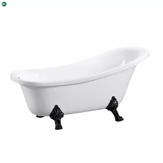 Clark szabadon álló fürdőkád fém lábakkal