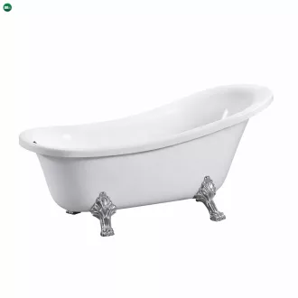 Clark szabadon álló fürdőkád fém lábakkal