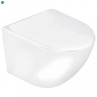 Delos WH fali rimless WC soft-close ülőkével