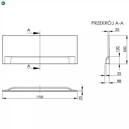 Dida/Wivea 170 hosszú előlap