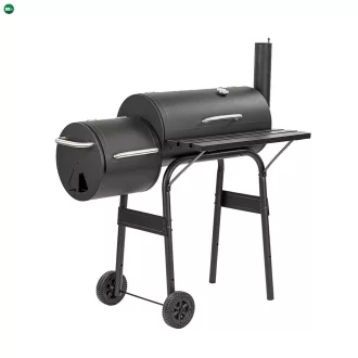 Faszenes kerti grillsütő füstölővel