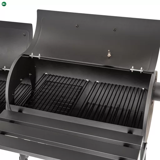 Faszenes kerti grillsütő füstölővel