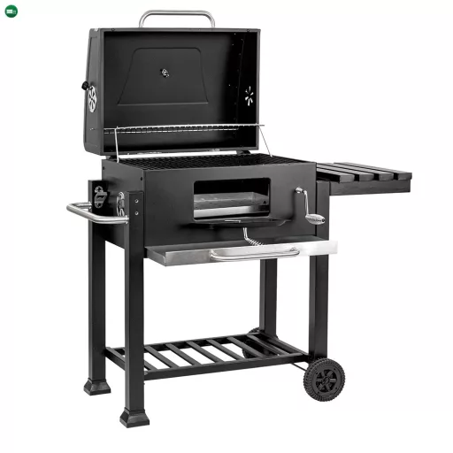 Multifunkciós faszenes kerti grillsütő