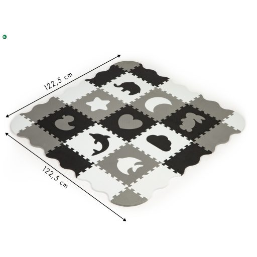 Habszivacs puzzle szőnyeg kerítéssel 25 darabos