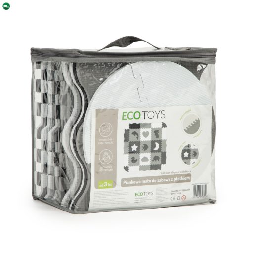 Habszivacs puzzle szőnyeg kerítéssel 25 darabos
