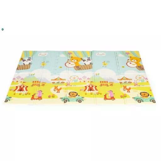 Oktató  játszószőnyeg kétoldalas összecsukható táskával