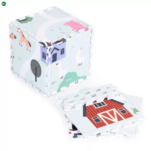 Nagy EVA habszivacs szőnyeg farm 90.5x90.5 cm 21 db