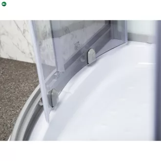 Evora White 90 hátfalas zuhanykabin zuhanytálcával
