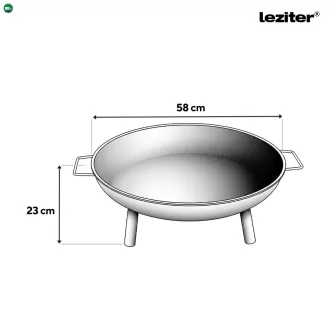 Hordozható tűzrakó 58 cm