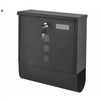 Két oldalról nyitható acél postaláda