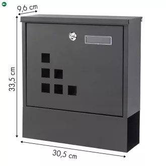Acél postaláda