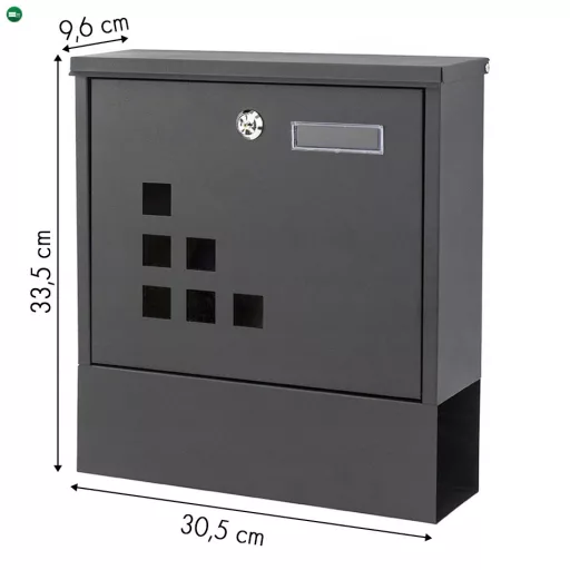 Acél postaláda
