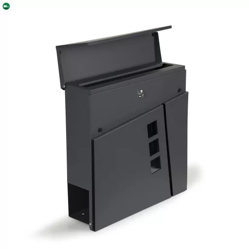 Postaláda horganyzott acélból újságtartóval antracit