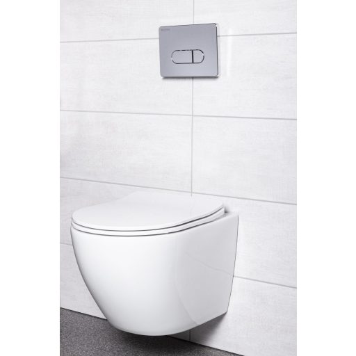 Kasos Pacific Chrome falba építhető WC tartály szett