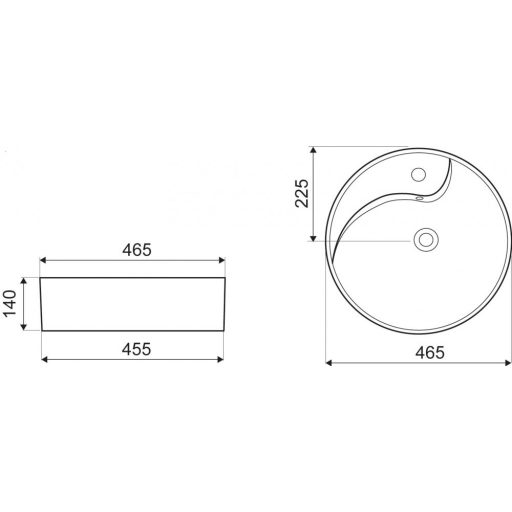 KR-09 kerámia design mosdó