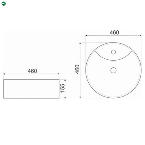 KR-138 kerámia design mosdó