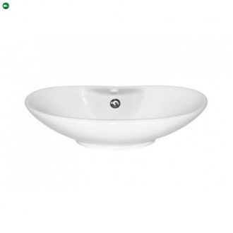 KR-139 kerámia design mosdó 58x38 cm, fényes fehér