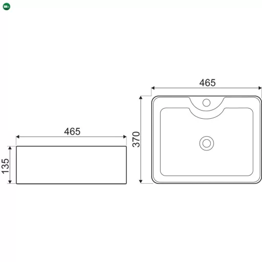 KR-51 kerámia design mosdó