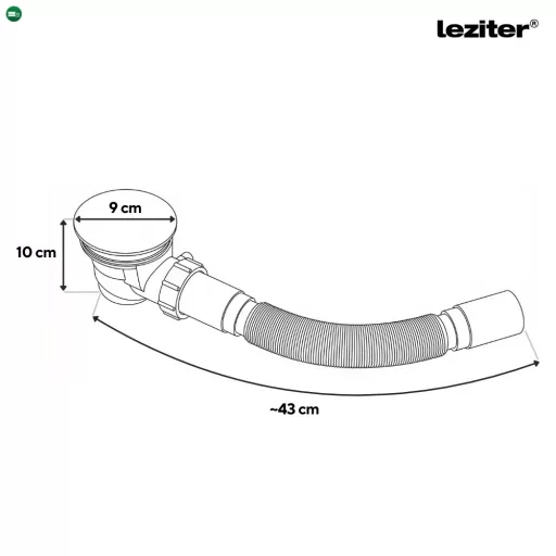 Zuhanytálca szifon 60 mm-es