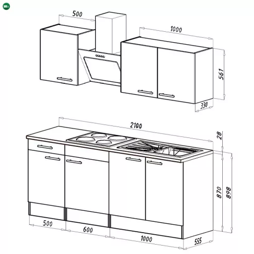 Yorki 210 konyhabútor