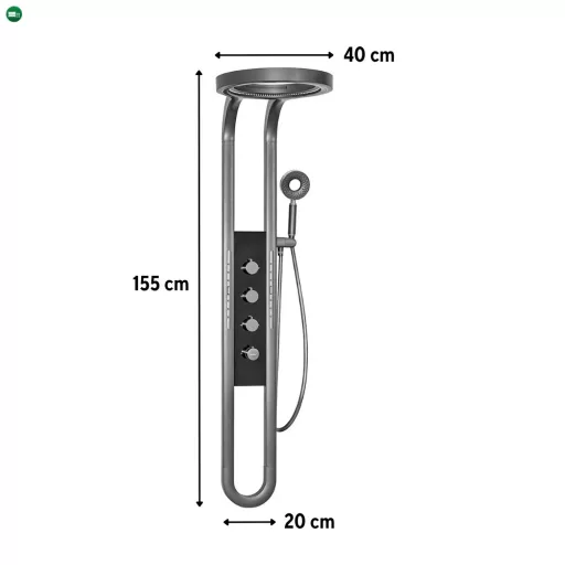 Aquajet hidromasszázs zuhanypanel