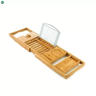 Állítható fürdőkád tálca bambusz