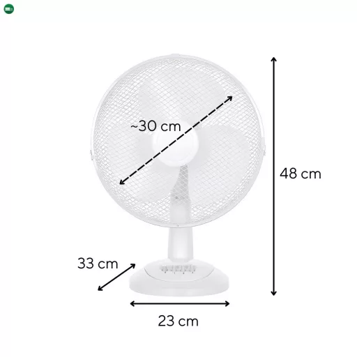 Breeze asztali ventilátor 40 W 34 cm