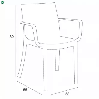 Violina 4+1 karfás kerti bútor garnitúra szett