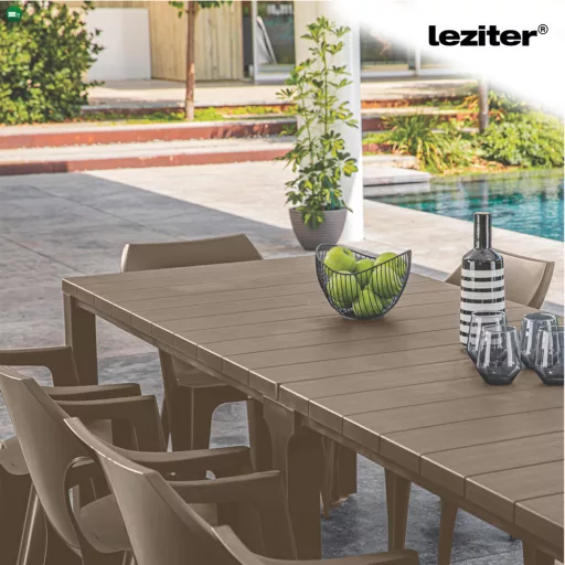 Tulsa dupla műanyag kerti asztal