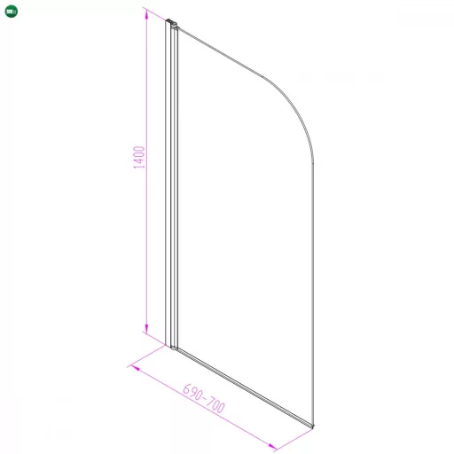 Eva 70x140 cm kádparaván