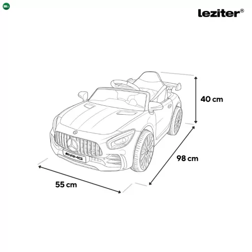 Elektromos autó AMG Mercedes-Benz fekete