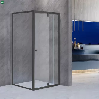   Flexi 80x80 cm sarokba szerelhető szögletes zuhanykabin zuhanytálca nélkül
