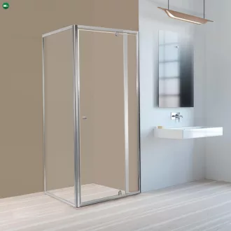   Flexi 80x80 cm sarokba szerelhető szögletes zuhanykabin zuhanytálca nélkül