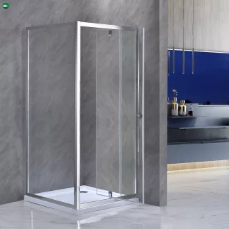   Flexi 80x80 cm sarokba szerelhető szögletes zuhanykabin zuhanytálca nélkül