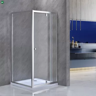   Flexi 80x80 cm sarokba szerelhető szögletes zuhanykabin zuhanytálca nélkül