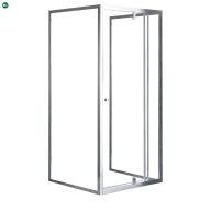   Flexi 80x90 cm falsíkra szerelhető aszimmetrikus zuhanykabin zuhanytálca nélkül