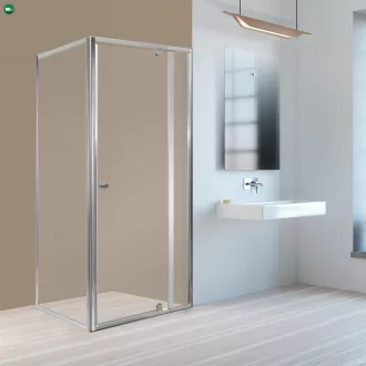   Flexi 80x90 cm sarokba szerelhető aszimmetrikus zuhanykabin zuhanytálca nélkül