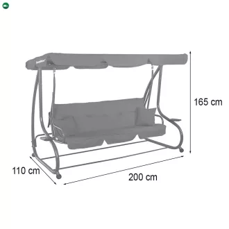 Bellavista Slim kerti hintaágy